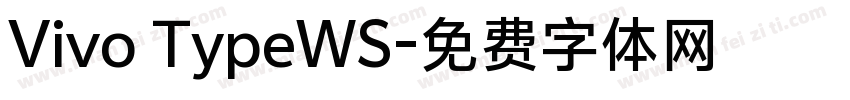 Vivo TypeWS字体转换